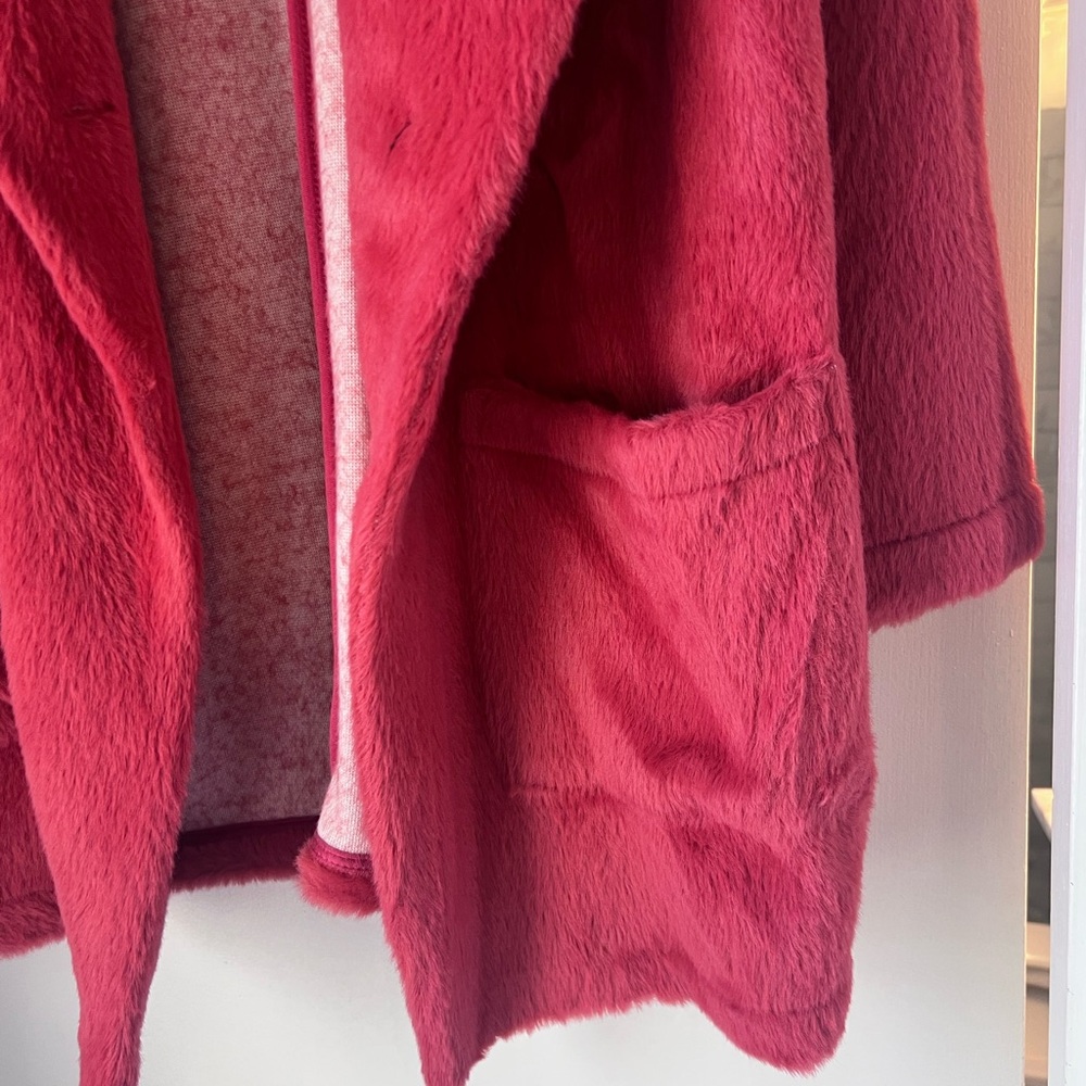 NWT Sanctuary x Anthropologie Elena plush shaw coat - Picture 8 of 11